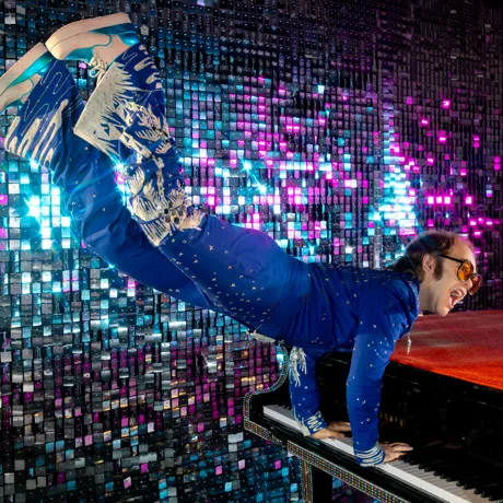 Madame Tussauds London Launches Elton John in Piano Jump Pose